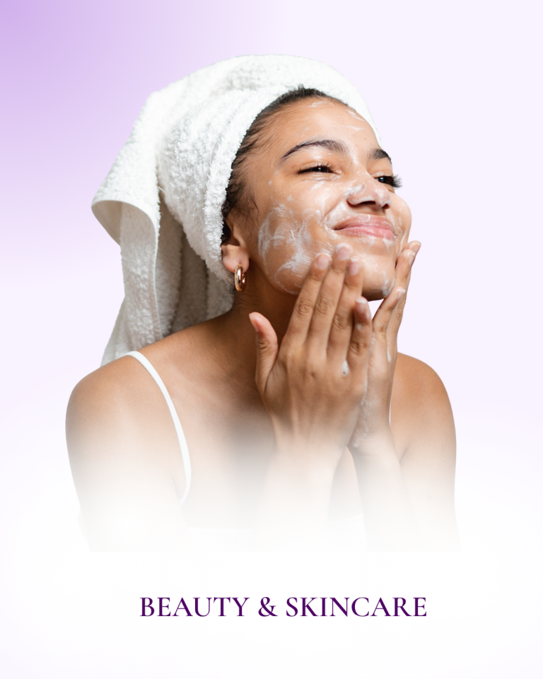 beauty and skincare on the violets content feature image