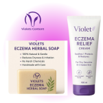 violets content eczema cream and eczema herbal soap